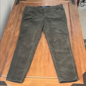 Democracy NWOT Olive Corduroy Pants Size 14